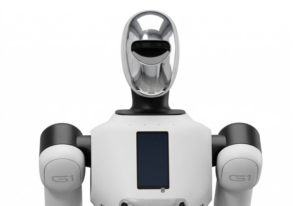 G1 humanoid robot by Galbot featuring advanced movements.