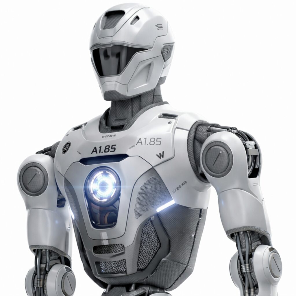 T-800 humanoid robot designed for strength and endurance tasks"