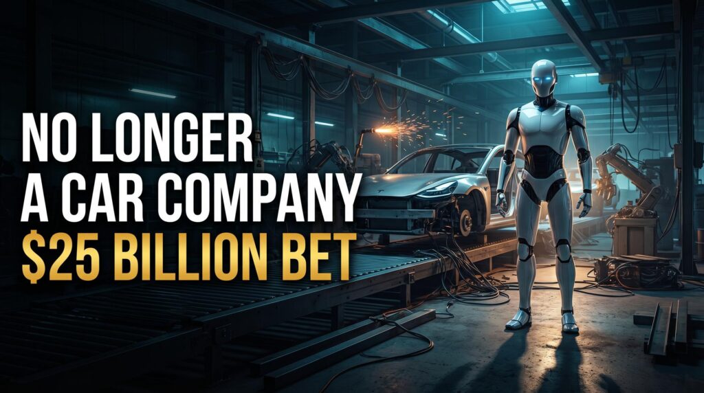 Tesla shifting from electric vehicles to humanoid robot production with Tesla Optimus Gen 3
