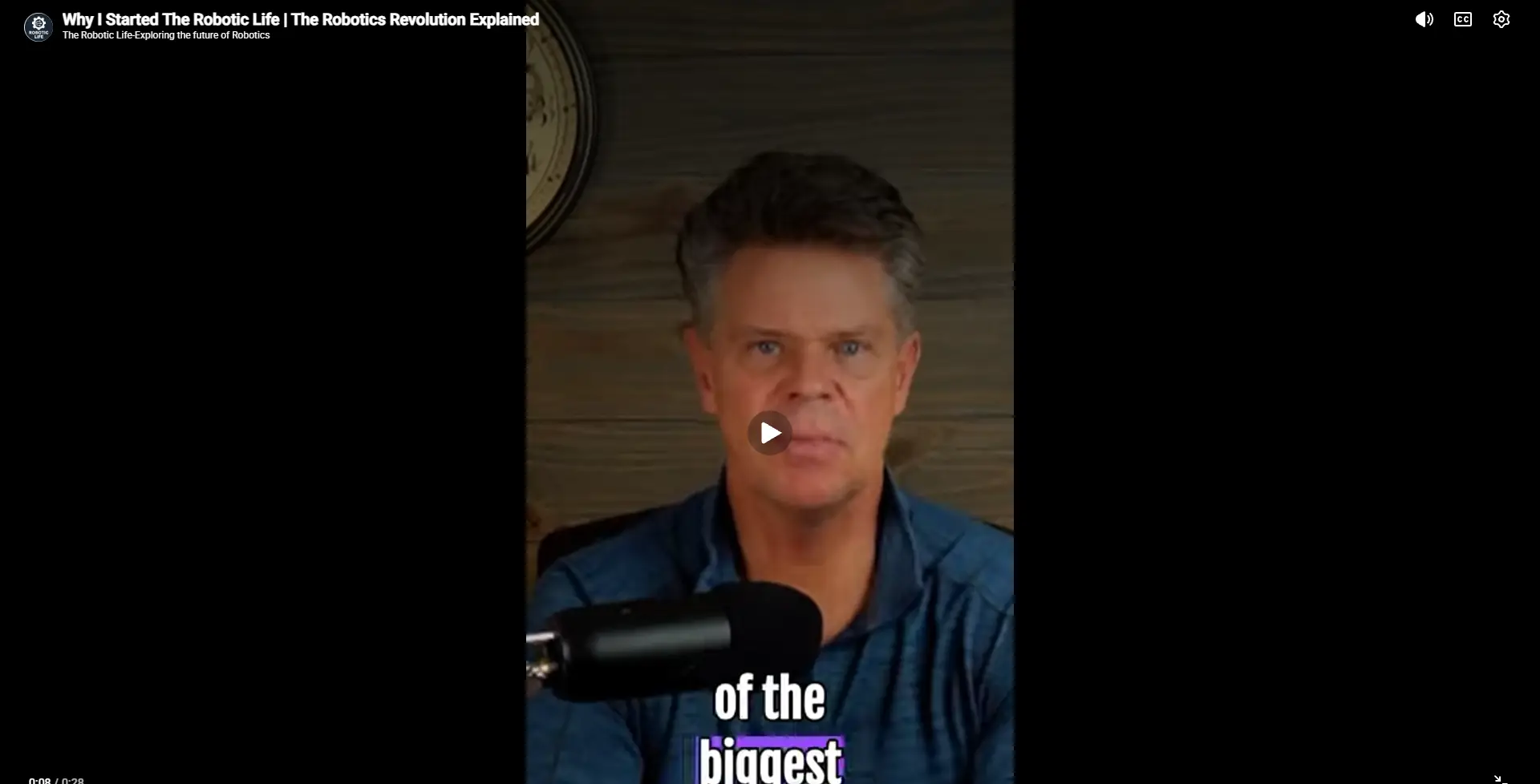 Why I started the Robotic Life