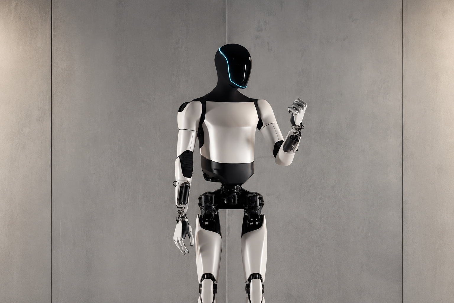 Tesla Optimus Gen 3 humanoid robot from Tesla Inc Austin Texas with tendon driven hand system and Vision Language Action AI