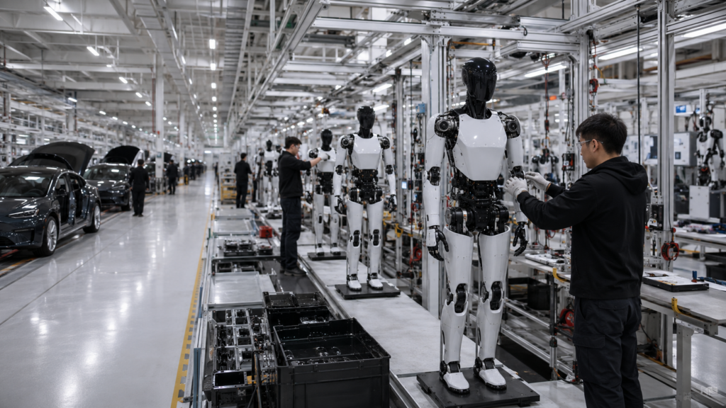 Tesla Optimus Gen 3 humanoid robot production start late July August 2026 Fremont factory mass production