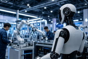 The Robotic Life humanoid robotics coverage Automate 2026 show floor Lars Talbert
