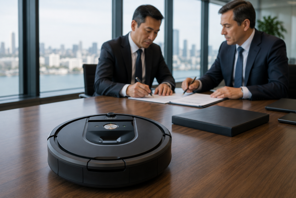 iRobot Picea Robotics acquisition January 23 2026 Chinese contract manufacturer Shenzhen Boston subsidiary"