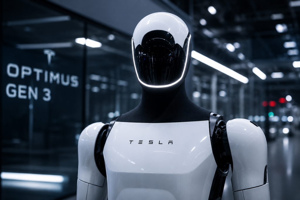 Optimus Fremont production Figure 03 BMW Spartanburg Atlas Hyundai Metaplant humanoid deployment status 2026