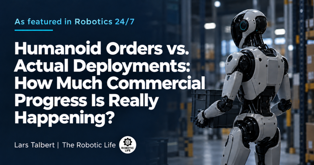 Humanoid Orders vs. Actual Deployments, featured in Robotics 24/7,